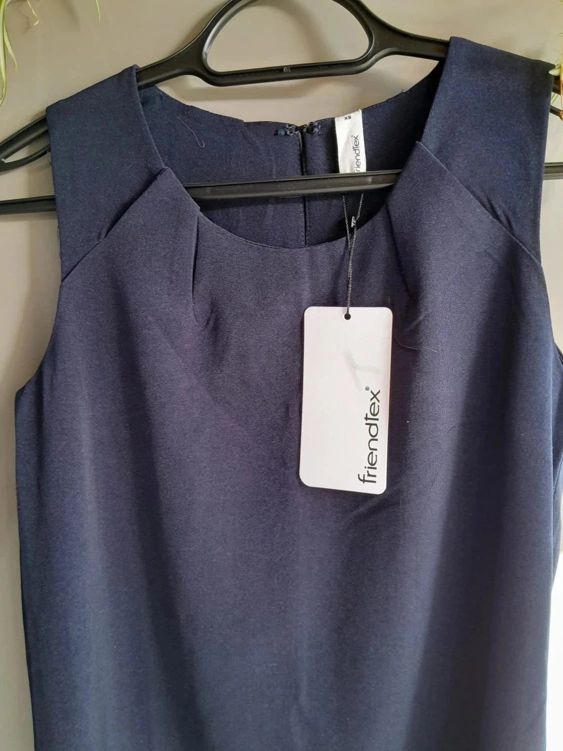 Vestido de fiesta, sin mangas, color azul marino, talla XS – photo 2